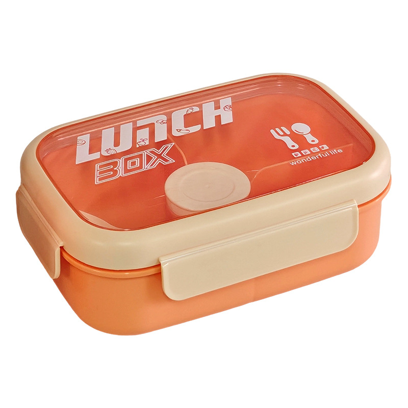 H226-591 food-grade pp lunch box with tableware, suitable for students to use in the microwave, sealed lunch box, and compartments for office workers Application Scenario