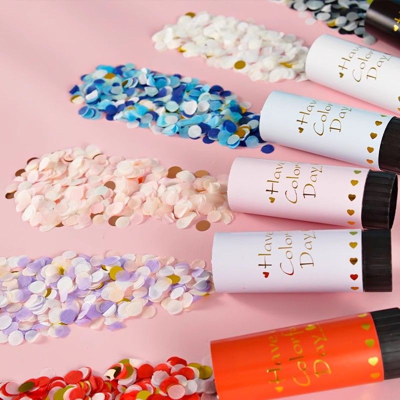 Wholesale of the same style of graduation hand-twisted small firework spray tubes as Douyin on Xiaohongshu. Twisted spray flowers for wedding, birthday and party outfits