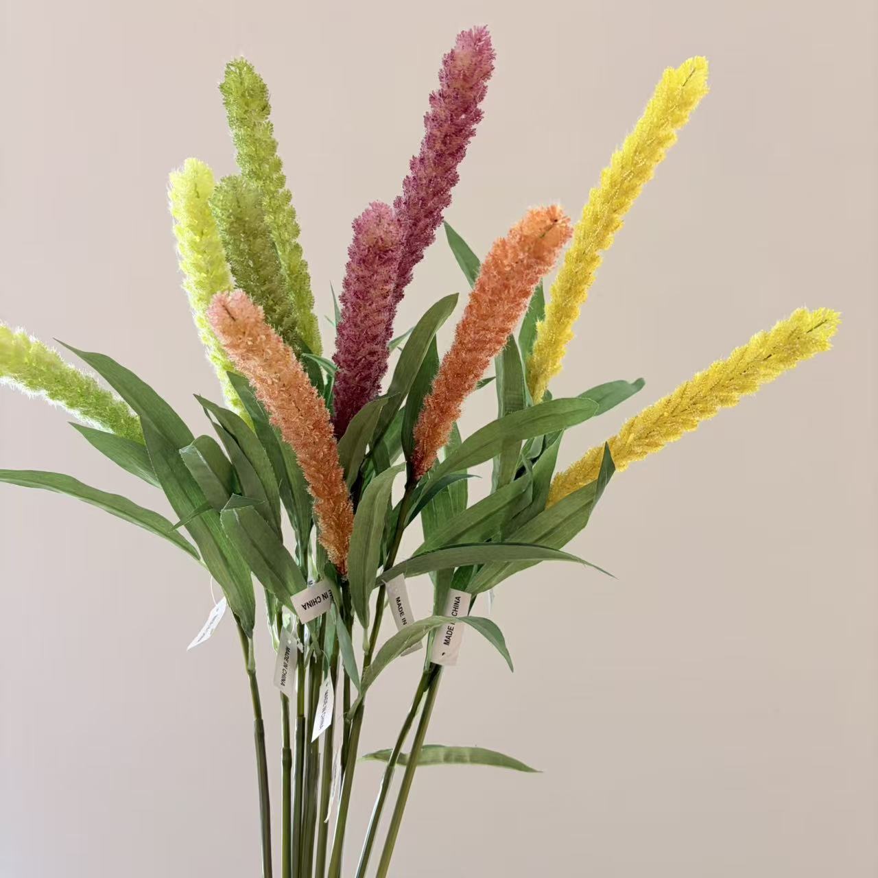 麦穗仿真花 彩色穗状仿真花 假花家居餐厅摆放装饰 花艺插花摆件搭配 婚庆摄影道具花卉详情7