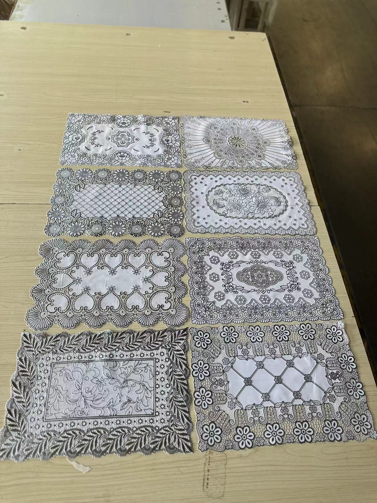爆款烫金餐垫长方椭圆30*45CM 金银混款混色详情5