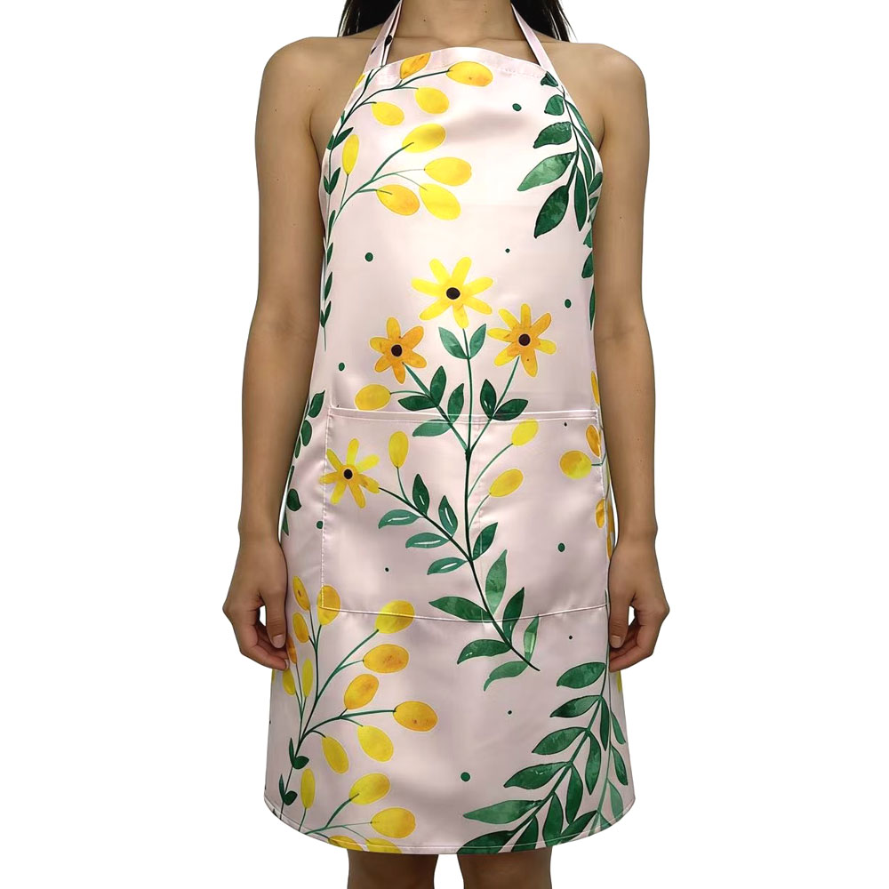 High-end apron custom gift apron wholesale 2026 new style neck-hanging waterproof printed apron Specification image