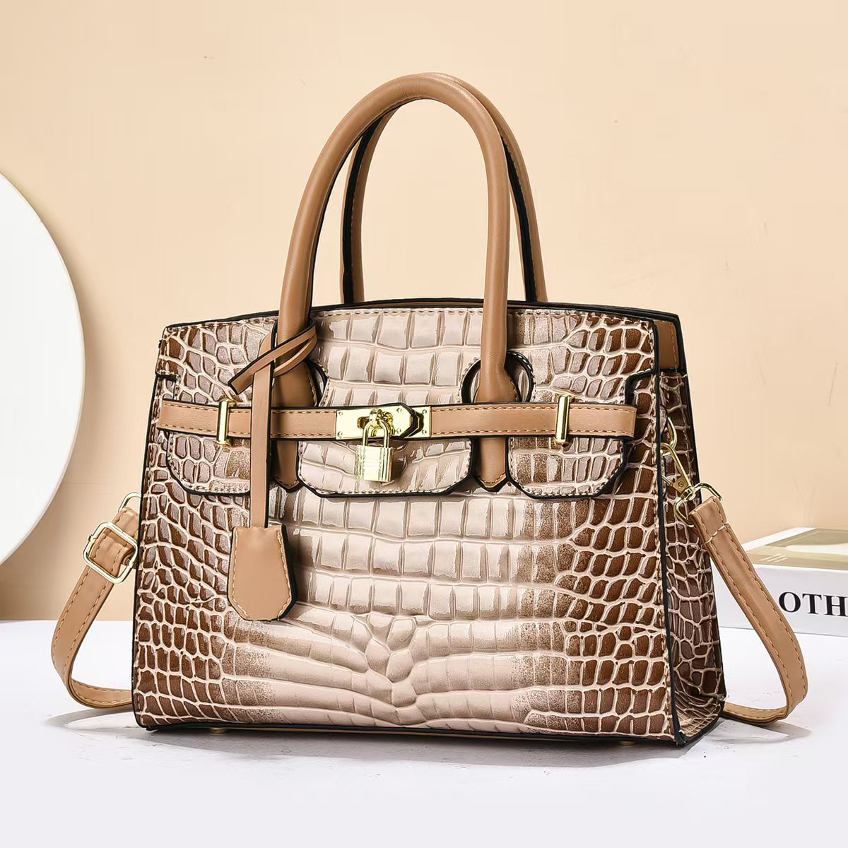 Textured women's bags, tote bags, women's crossbody fashion PU women's bags, women's bags, tote bags, women's bags, women's bags detail image 2