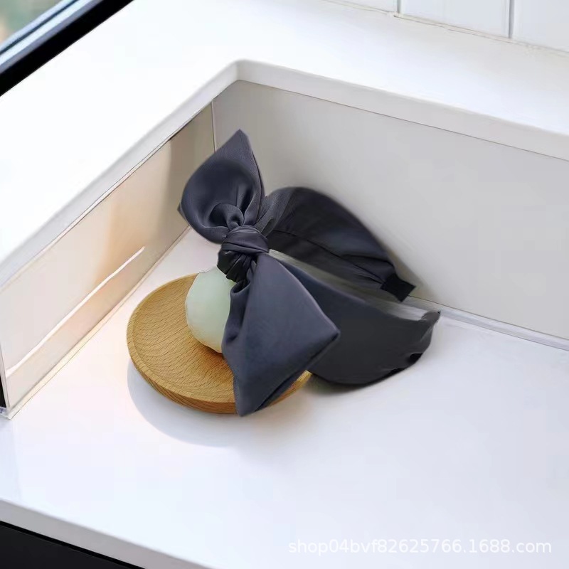 Fashionable and high-end style, versatile for daily use, large satin bow headband, hair accessory, knotted headband detail image 4