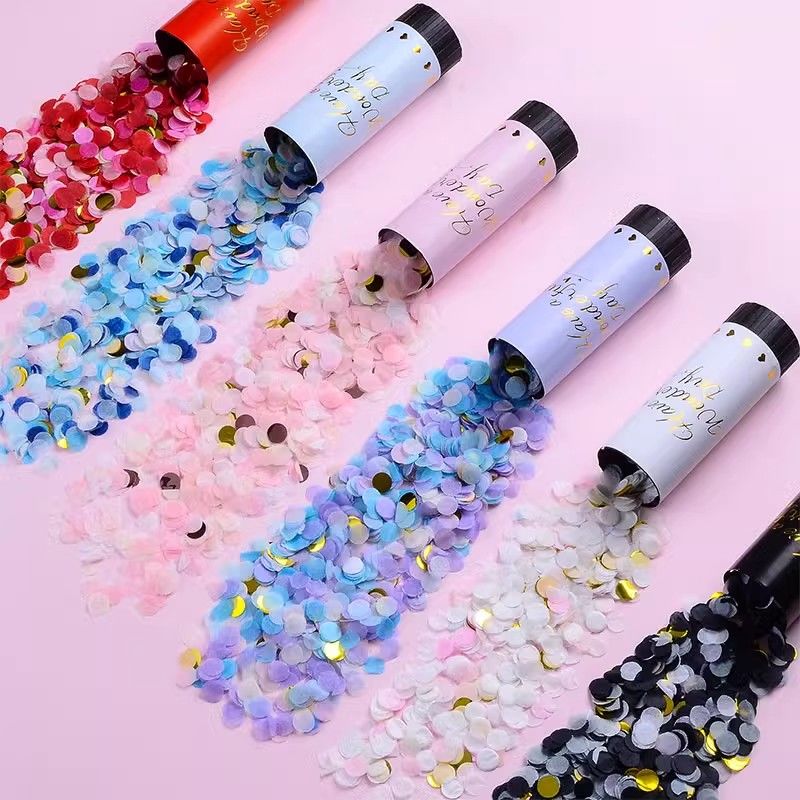 Wholesale of the same style of graduation hand-twisted small firework spray tubes as Douyin on Xiaohongshu. Twisted spray flowers for wedding, birthday and party outfits detail image 4