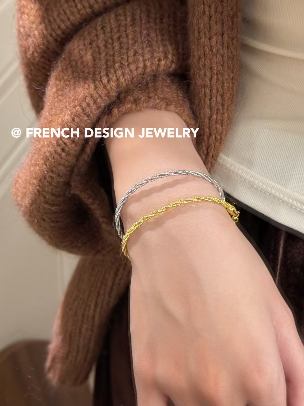 独特麻花造型✨麻花手链