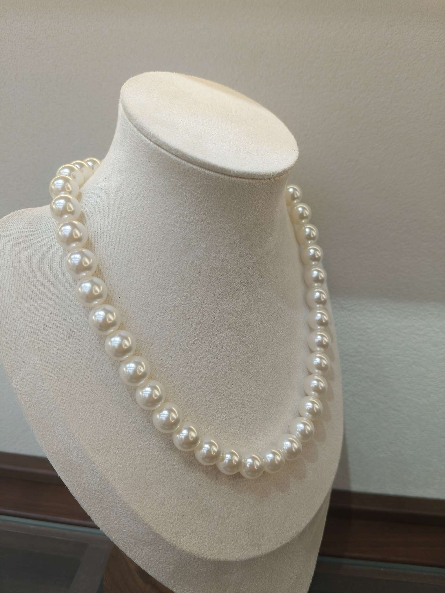 10mm施家珍珠项链女 轻奢小众高级感锁骨链 百搭颈链饰品产品图