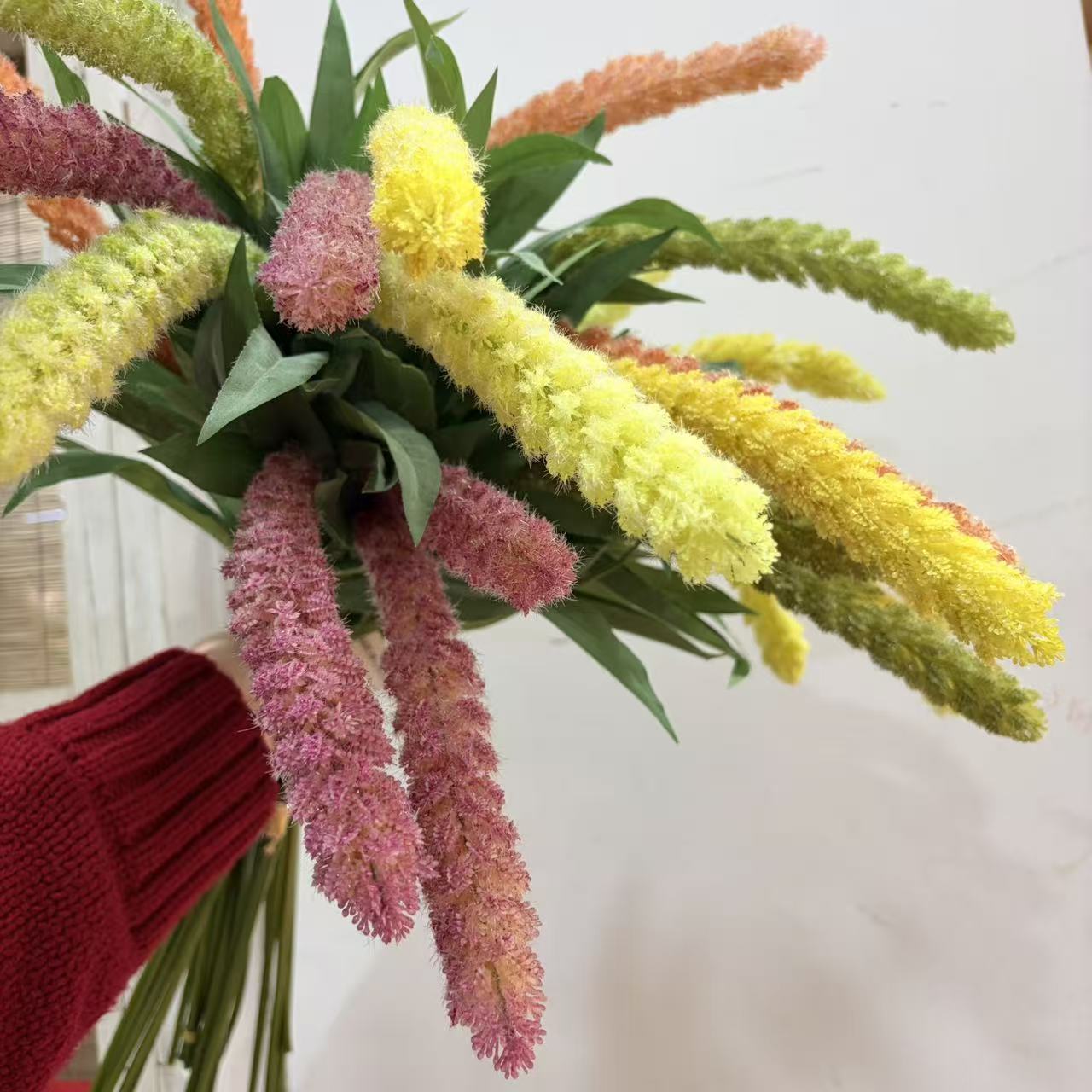 麦穗仿真花 彩色穗状仿真花 假花家居餐厅摆放装饰 花艺插花摆件搭配 婚庆摄影道具花卉详情6