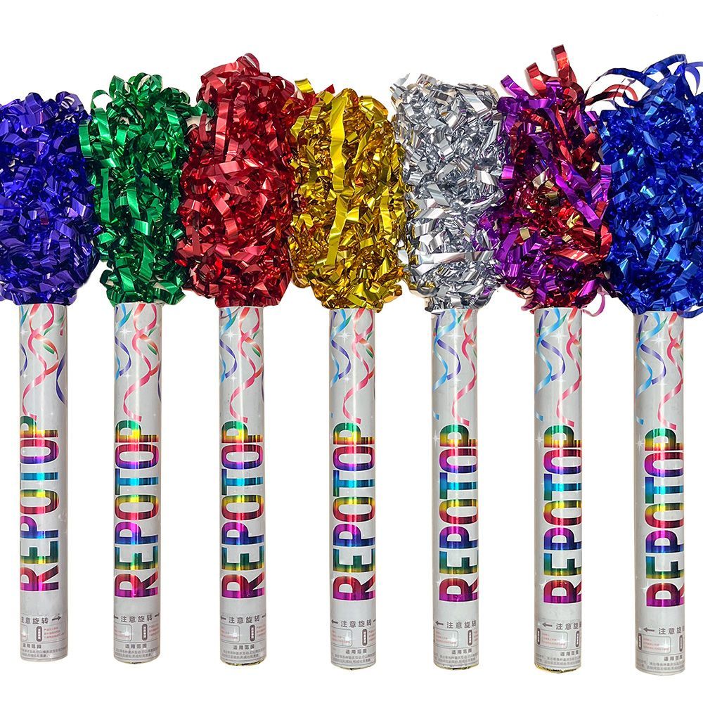 Meteor shower, silver ribbon, firework, hand-turned sequined ribbon, firework tube, wedding, housewarming, sports meeting, opening, hand-held firework detail image 6