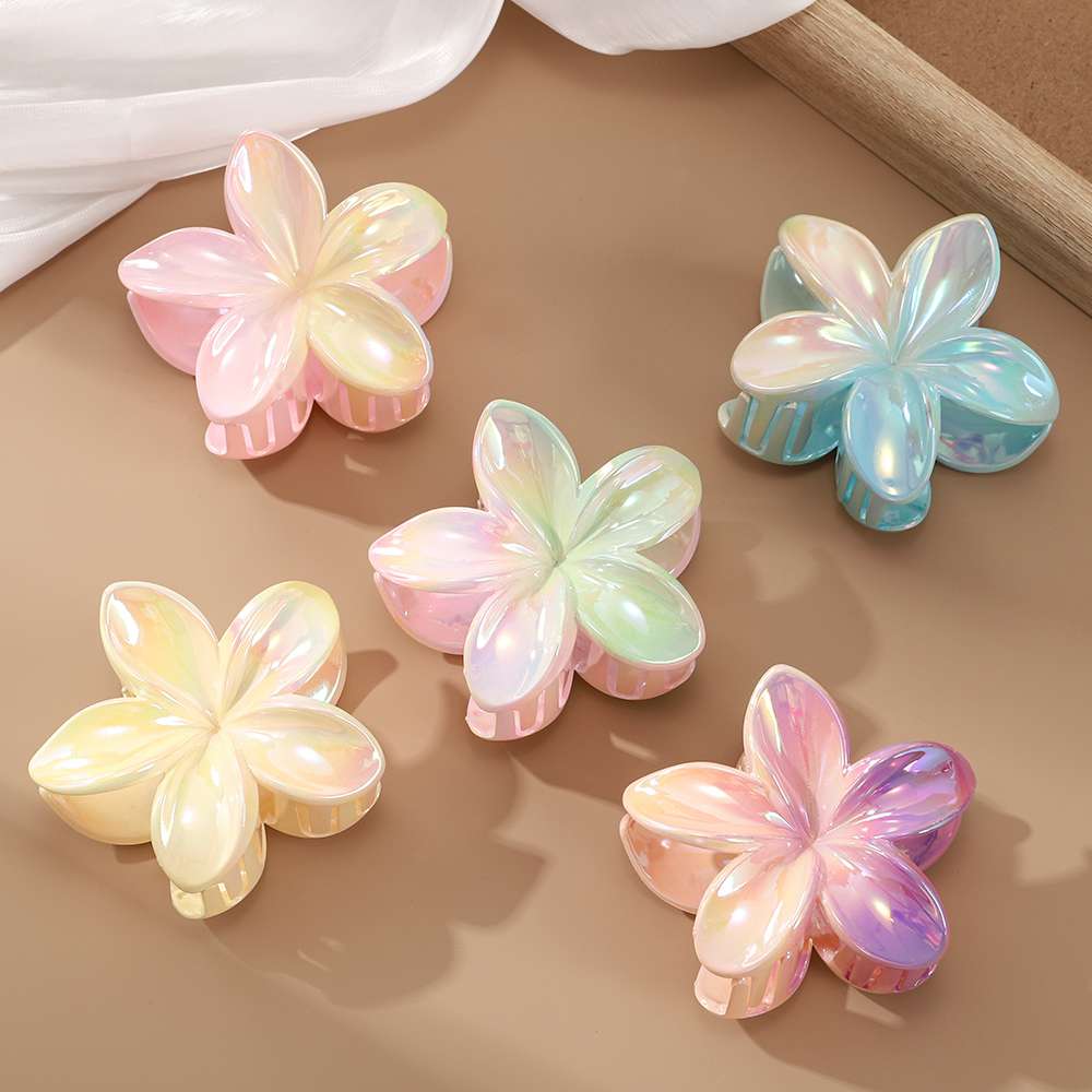 双色渐变UV镀发夹发饰抓夹造型装饰品