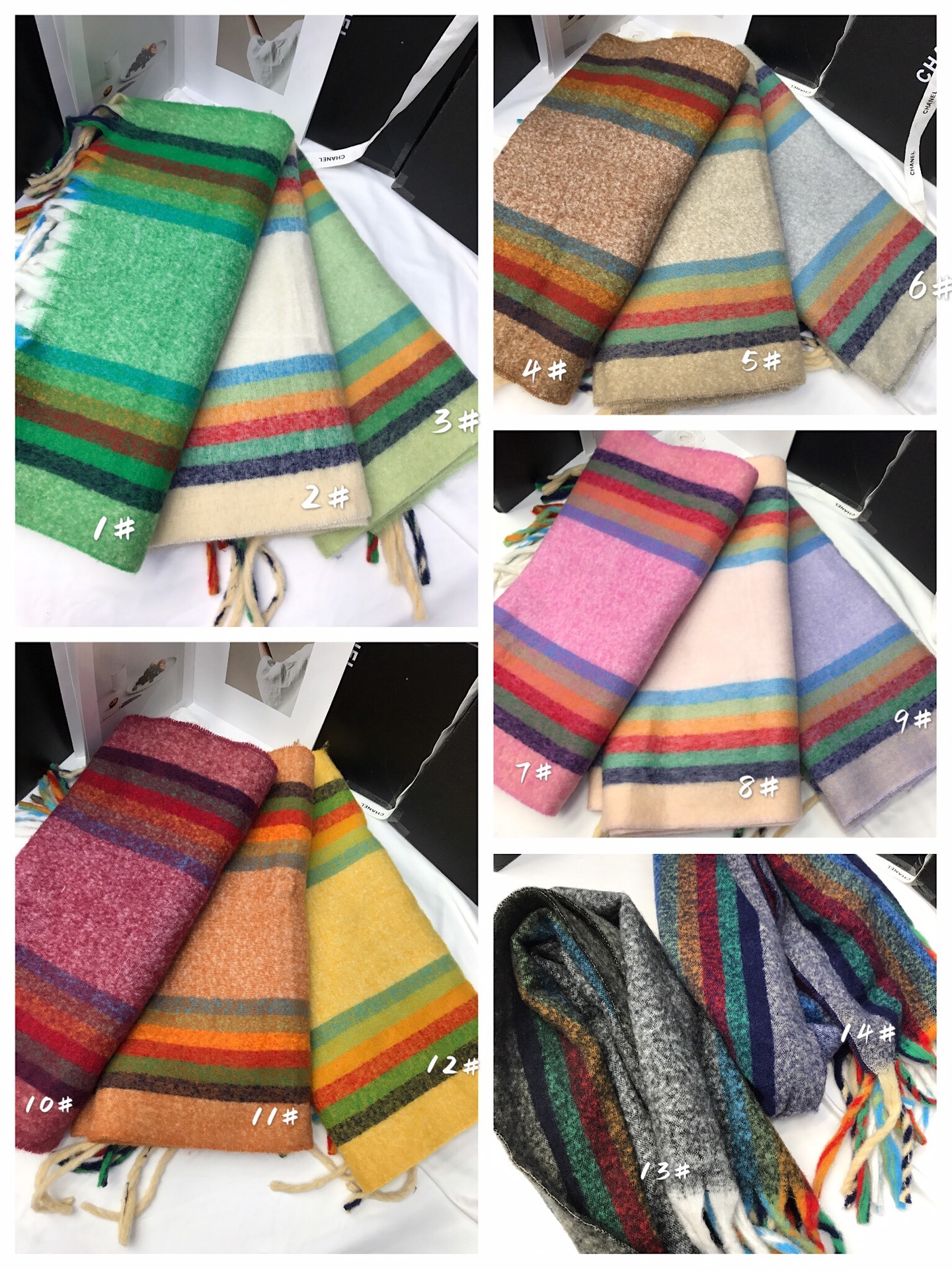 The cross-border scarf batch discovered the payment for the rainbow edge strip in the e-commerce live stream, which requires supply from the supply chain Item Picture