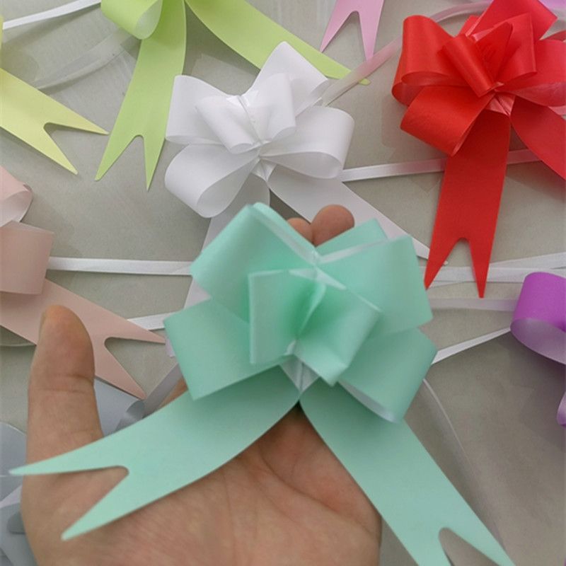 Large hand-pulled flower bows, wedding ribbons, wedding car door handles, ribbons, fruits, flower baskets, gifts, decorative flowers detail image 5