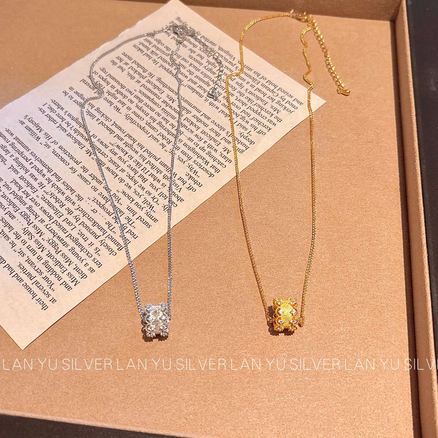 S925通体纯银时尚路路通项链男 女简约百搭气质项饰品首饰潮流款