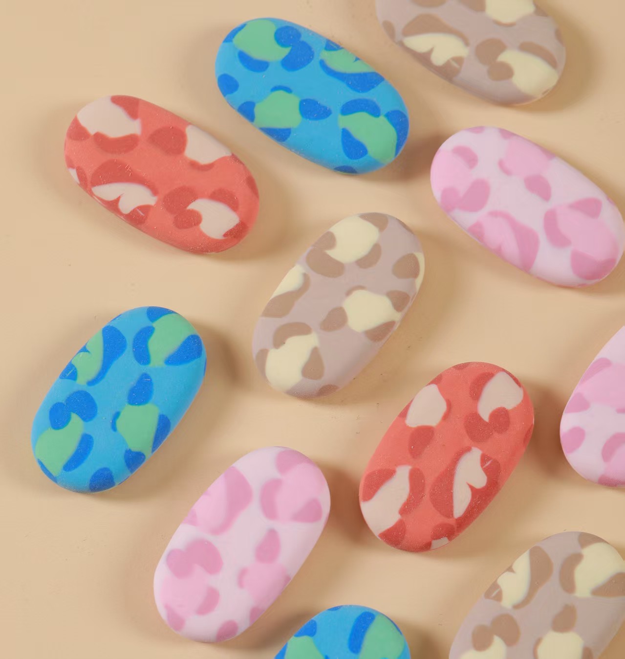 HR-09728 Small Soap B Eraser Set Stationery Animal Packaging Eraser Blind Box, 24-piece eraser Item Picture