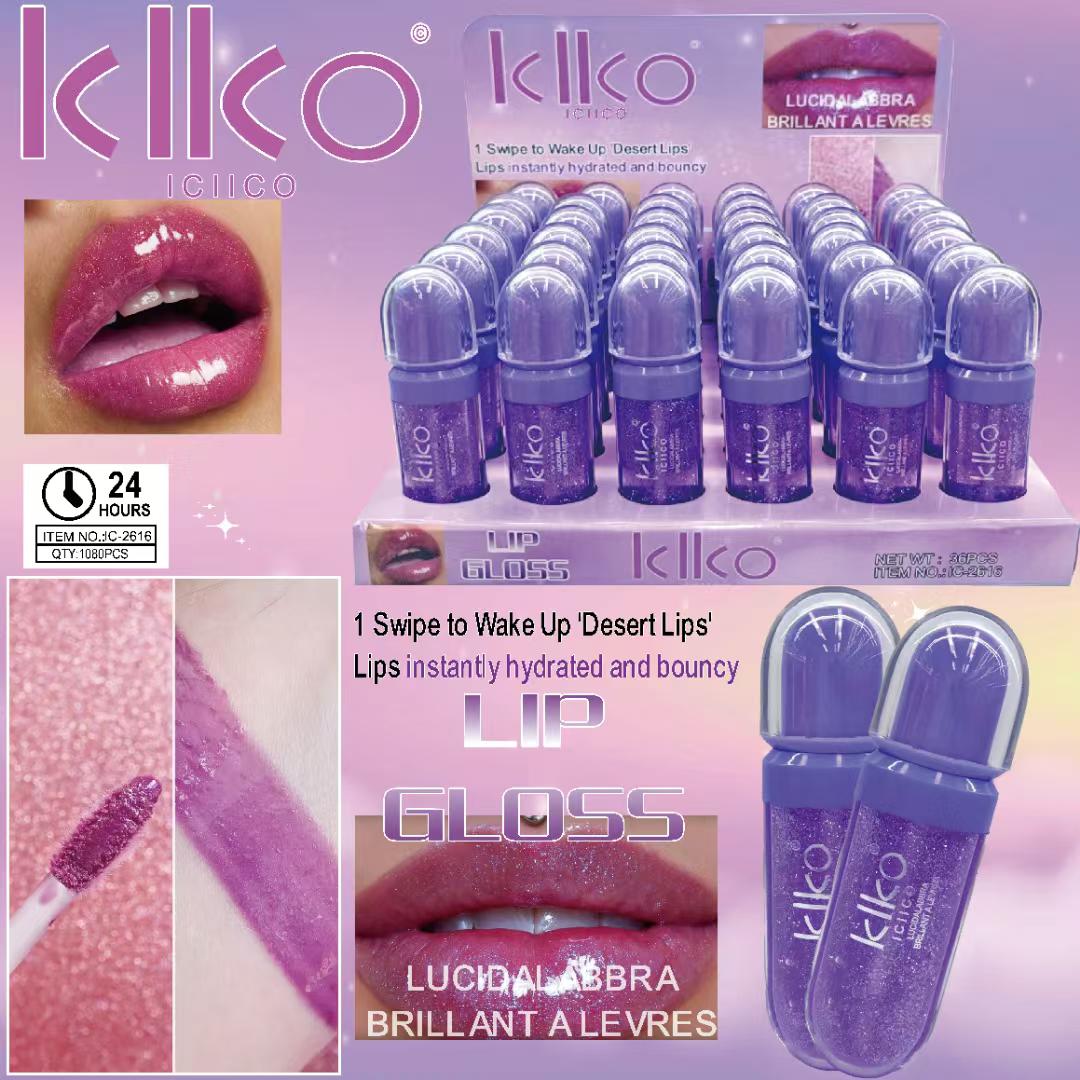 KLKO Lip Gloss makes a dazzling debut. Just one application awakens your desert lips, providing 24-hour long-lasting moisture retention. With a brilliant purple glow, it fully showcases your charming appeal.
