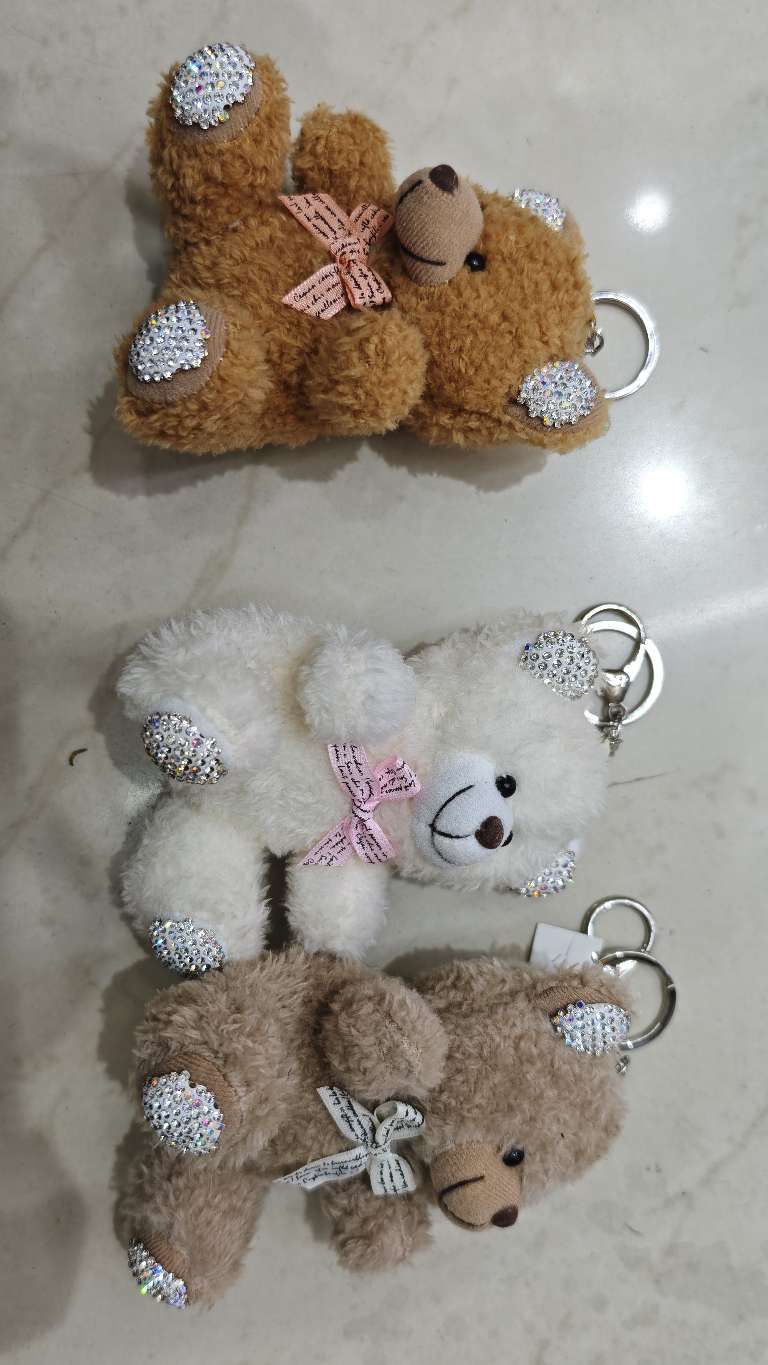 点钻棕熊毛绒公仔挂件毛绒玩具批发毛绒玩具