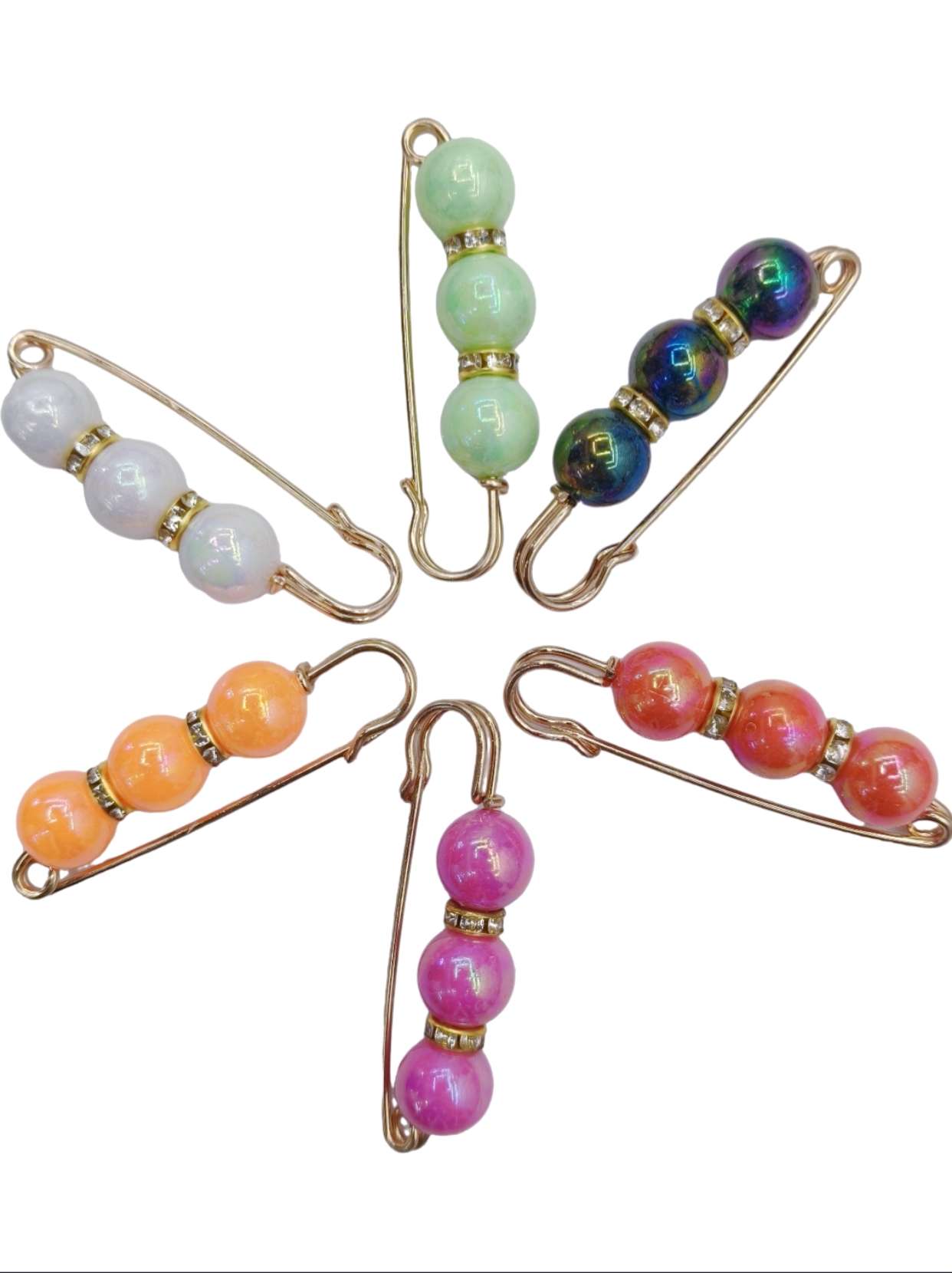 DIY收腰神器改腰围大小别针珍珠春天色包包鞋子衣服装饰配件胸针