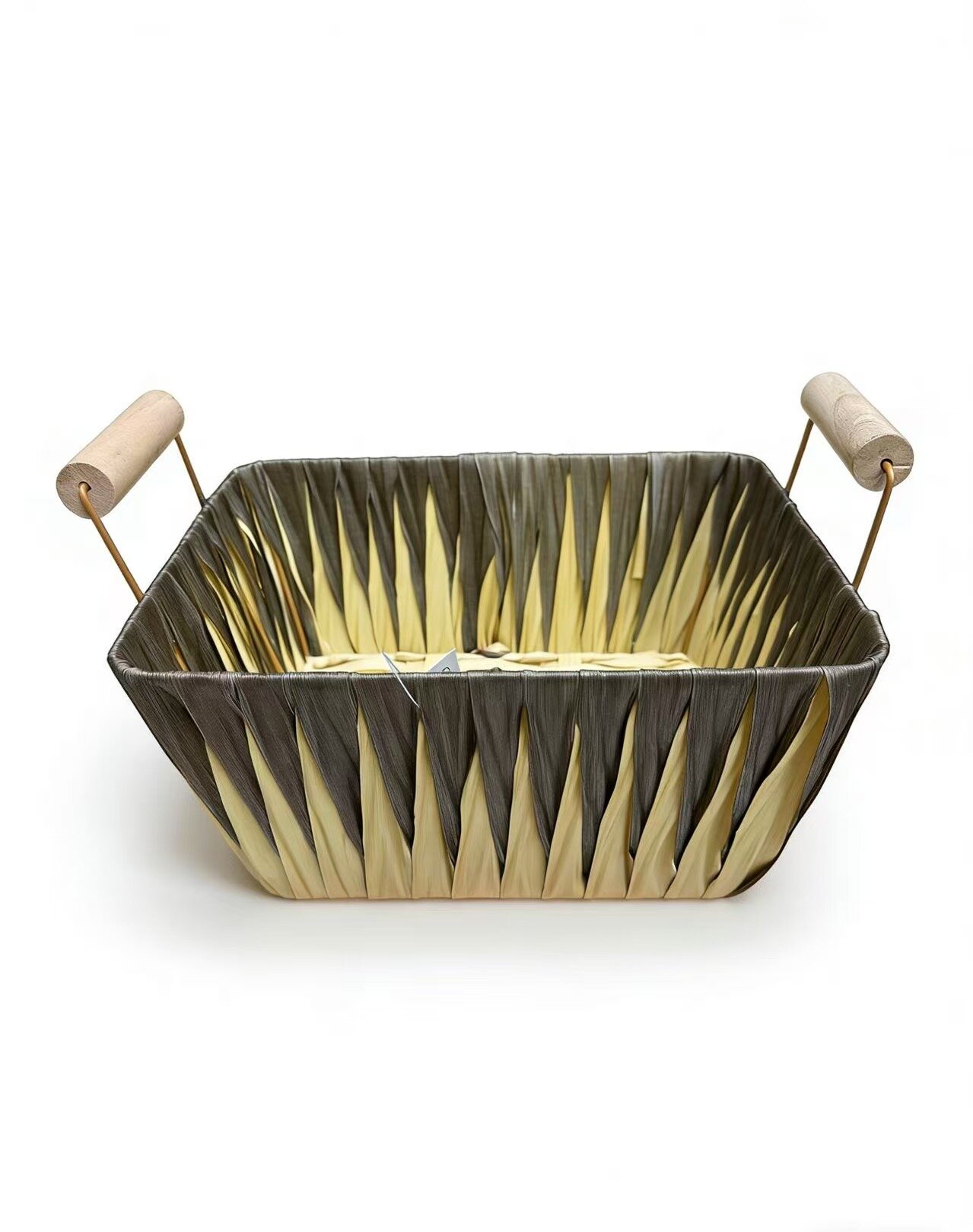 塑料编织篮子面包篮水果篮杂物收纳篮杂物收纳篮圆形篮子家居收纳用品复古风格