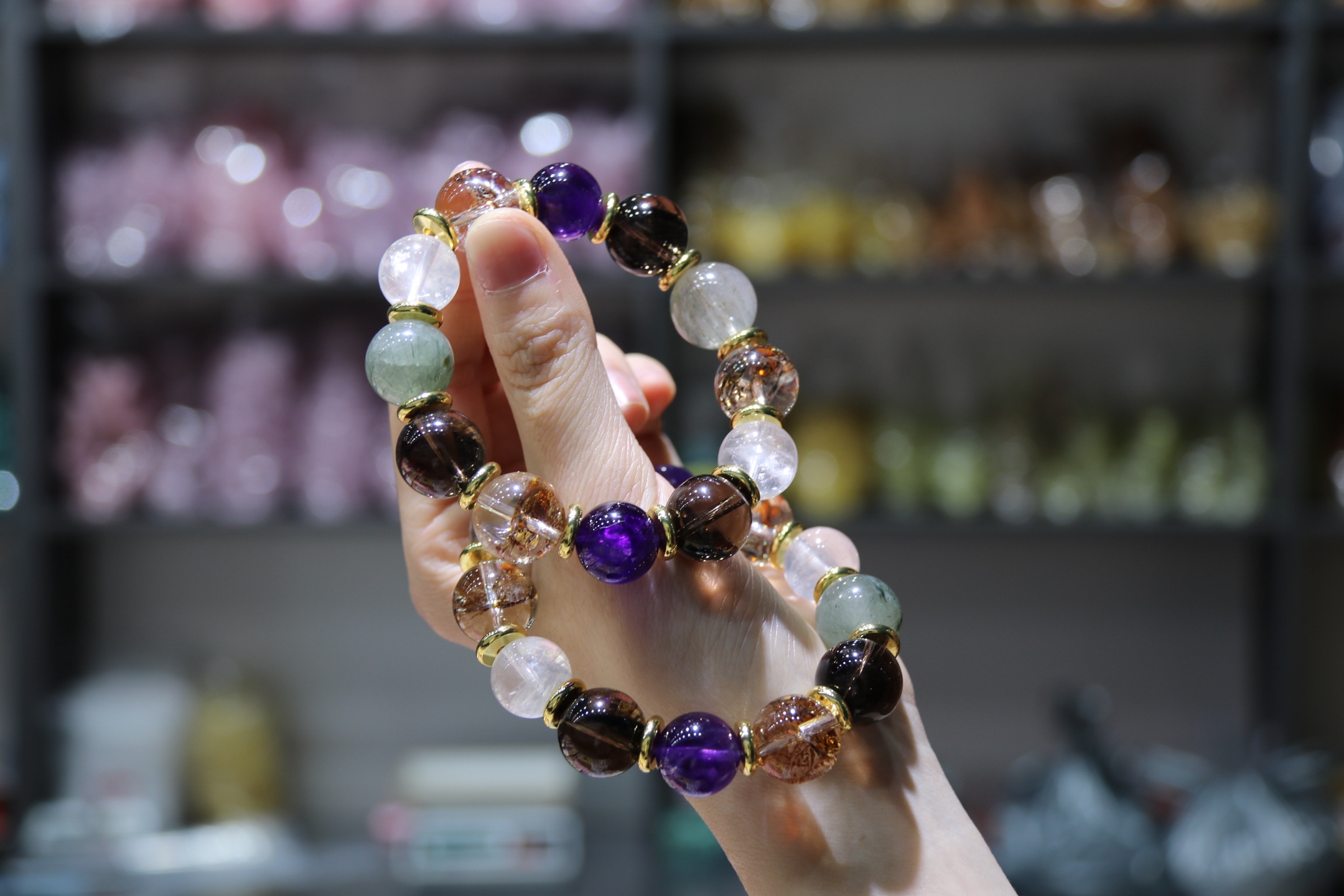 【雅锦佩珠宝】15mm绿发晶（木）开事业机遇 多宝元素满满 