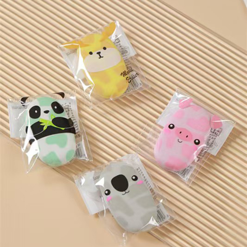 HR-09735 Small Soap C Eraser Set Stationery Animal Packaging Eraser Blind Box, 24-piece eraser Application Scenario