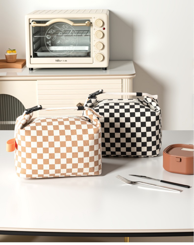 新款灯芯绒保温包大容量午餐袋上班上学带饭便当包饭盒袋户外餐包详情图18