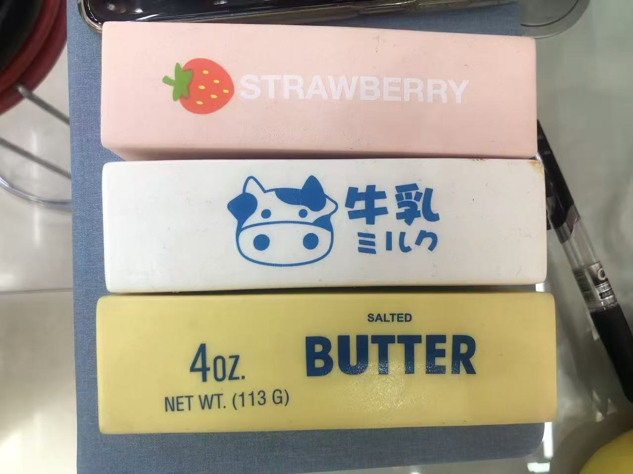 黄油棒，包子，解压玩具捏捏乐。