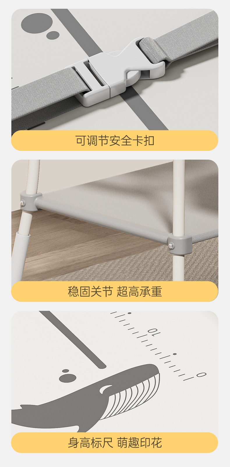 跨境三合一新生儿尿布台宝宝换尿布洗澡一体浴盆多功能移动抚触台婴儿护理台 详情图3