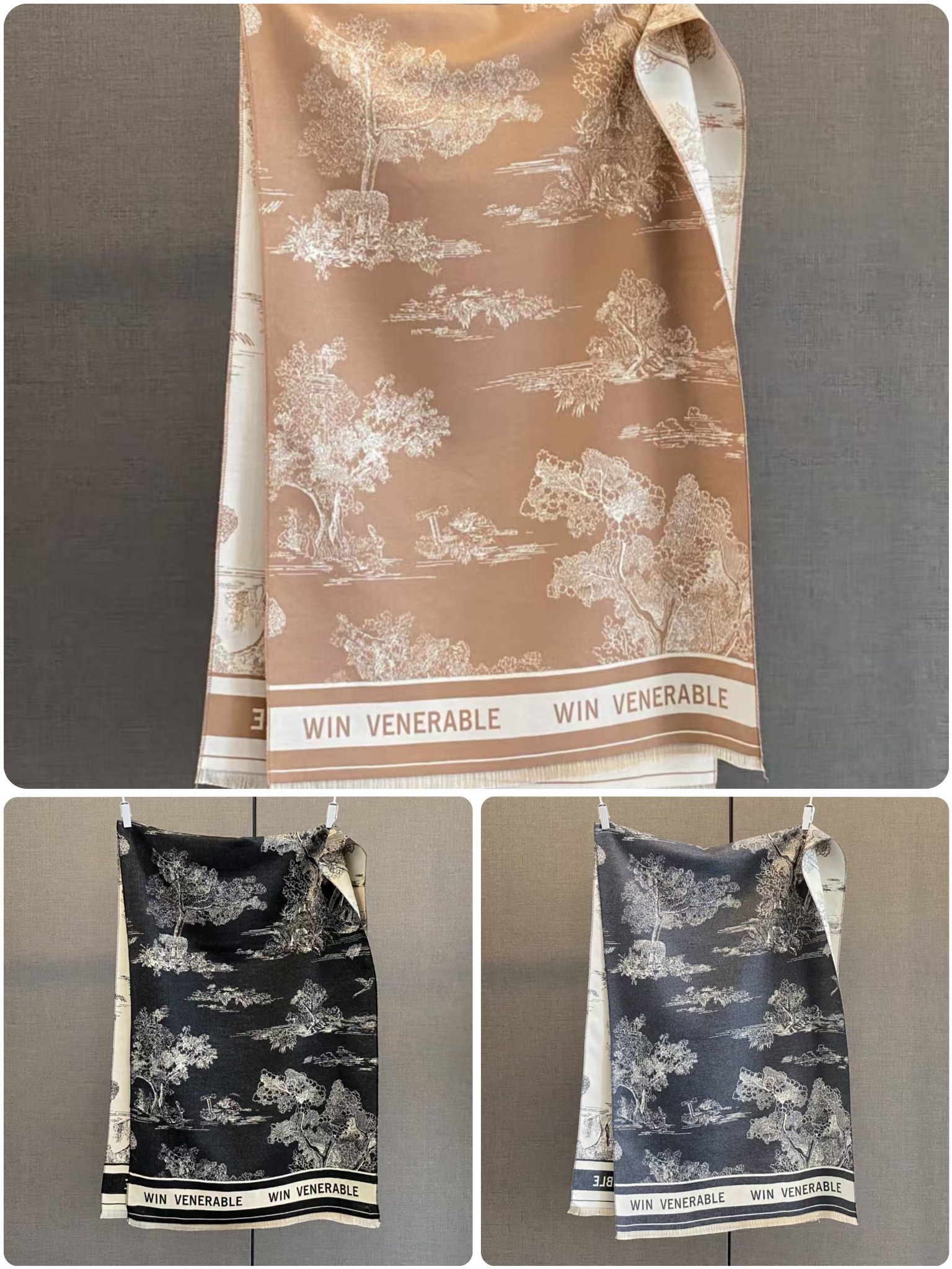 New cross-border wholesale scarves, e-commerce live streaming, high-speed jacquard series ink-wash painting supply chain supply Application Scenario