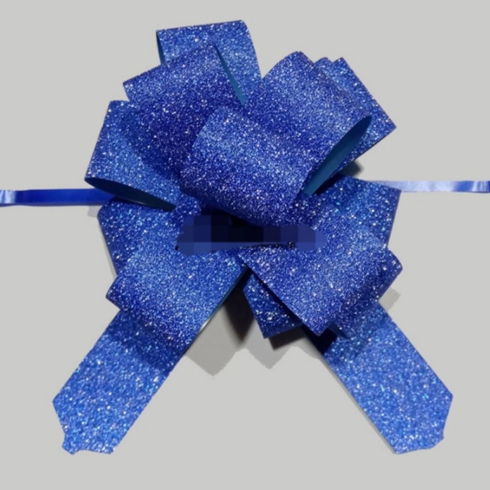 大号金葱花球结装饰拉花金葱纯色丝带闪亮花球礼品包装蝴蝶彩带详情图3