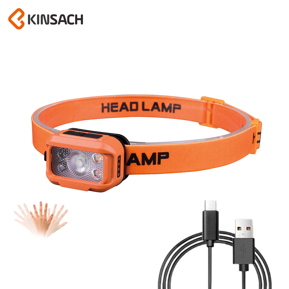 KINSACH头灯钓鱼灯消防指示灯头上灯手电筒便携强光