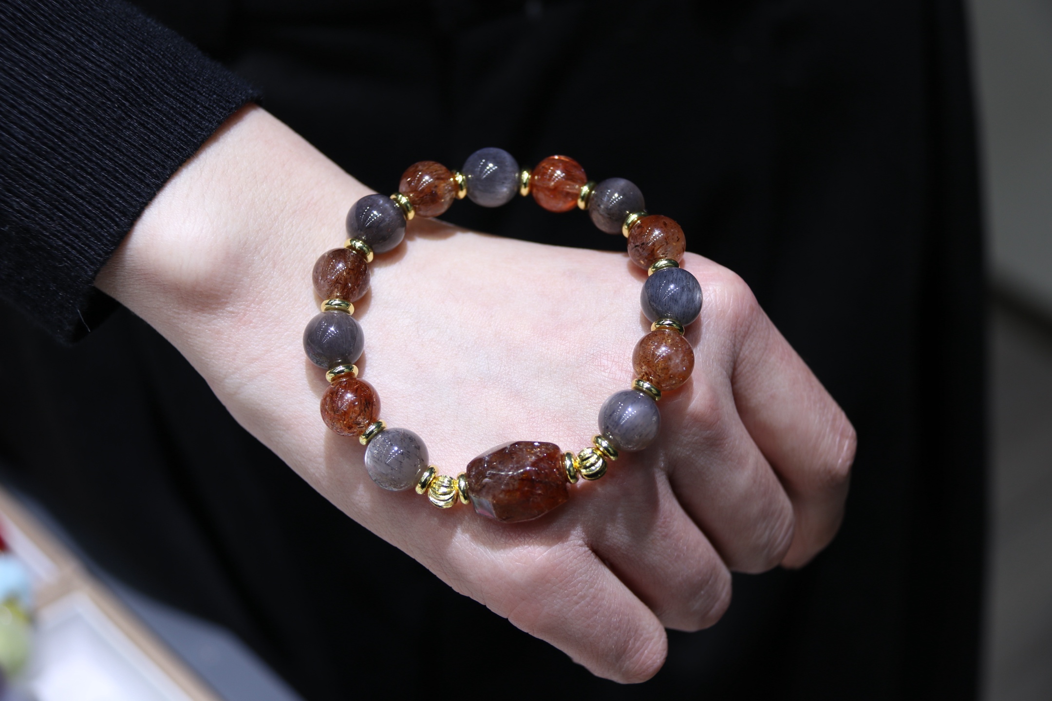 手链/红绳/手链女/水晶手串/手串白底实物图