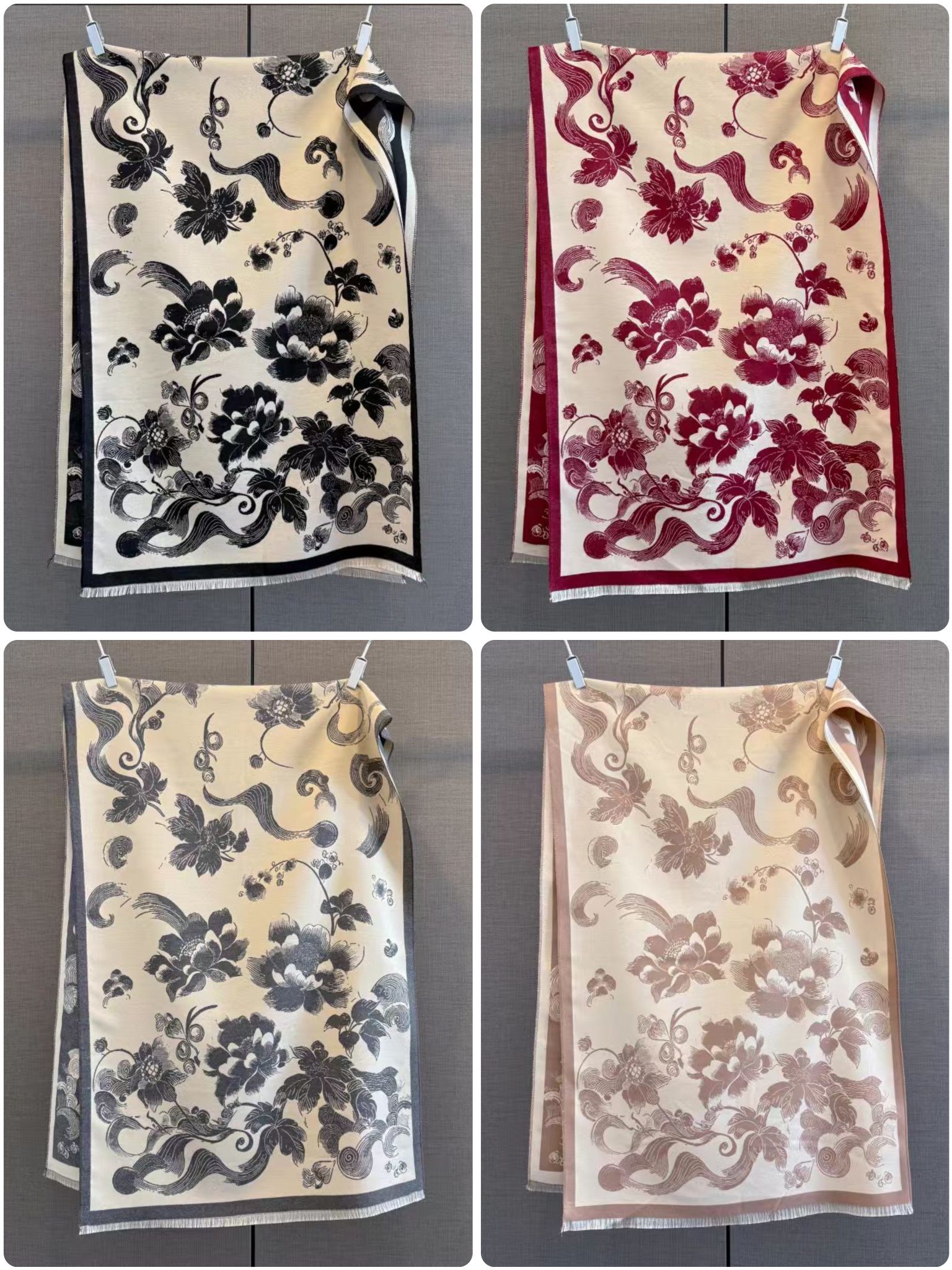 New cash on delivery cross-border e-commerce live streaming high-speed jacquard series peony flower supply chain supply Application Scenario