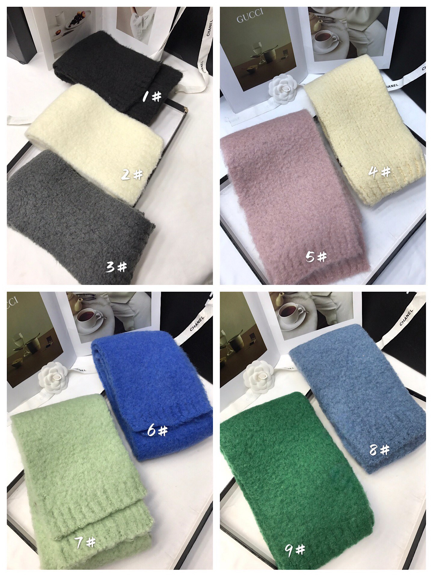 New in-stock cross-border wholesale e-commerce live streaming supply chain supply, 30 wool plain knitted Item Picture