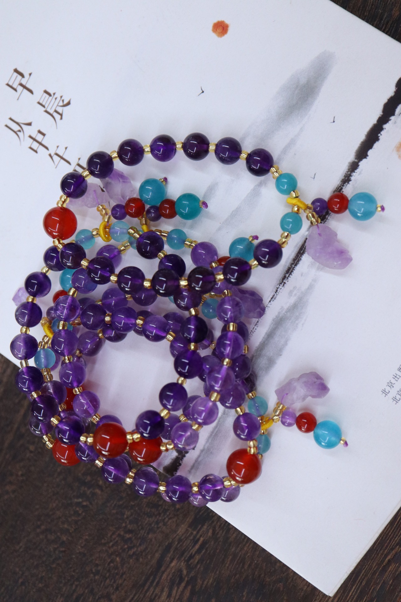 【 Yajinpei Jewelry 】 Natural amethyst raw mineral bracelet Specification image