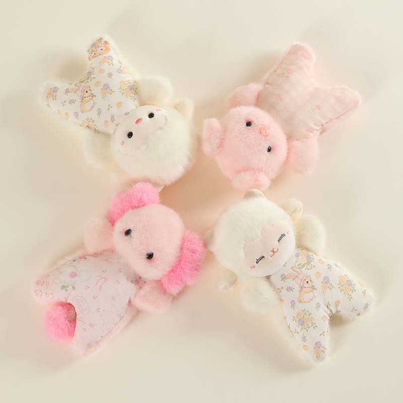 The new sugar Bean series of stress-relieving bean bags, puppies, cats, children's plush toys, soothing and cute companion toys Item Picture
