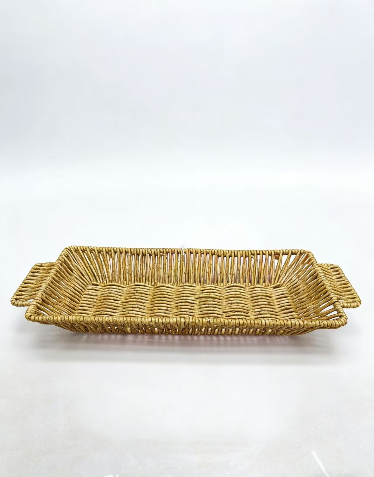 胶藤编水果托盆面包盆家居收纳篮餐桌摆盘餐垫民宿软装陈列用品详情2