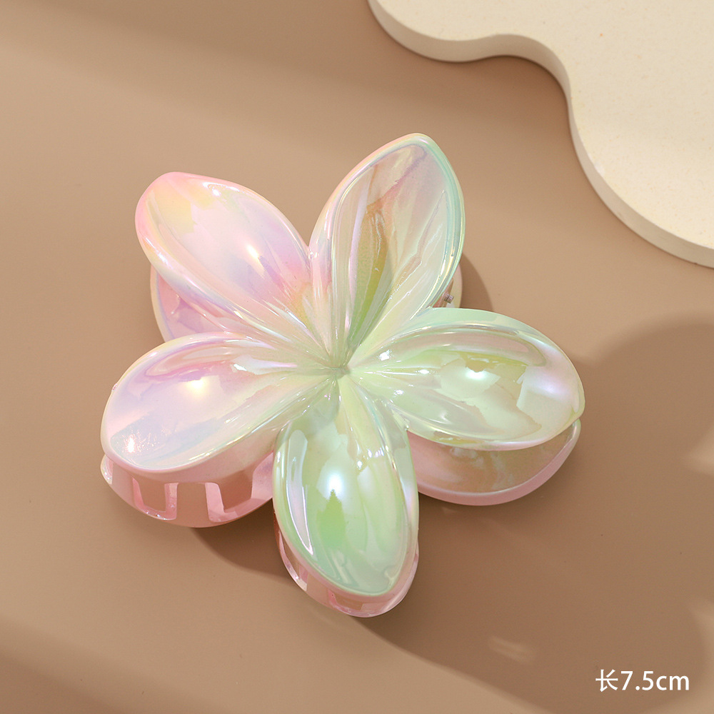 双色渐变UV镀发夹发饰抓夹造型装饰品详情图3