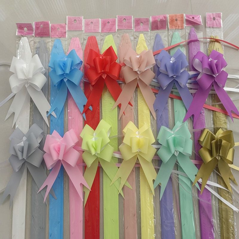 大号手拉花蝴蝶结装饰婚礼彩带婚车门把手丝带水果花篮礼物装饰花