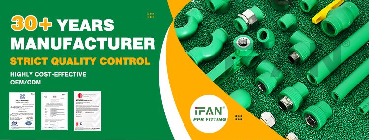 IFAN Polypropylene Plumbing Elbow Union Tee PPR Fittings详情1