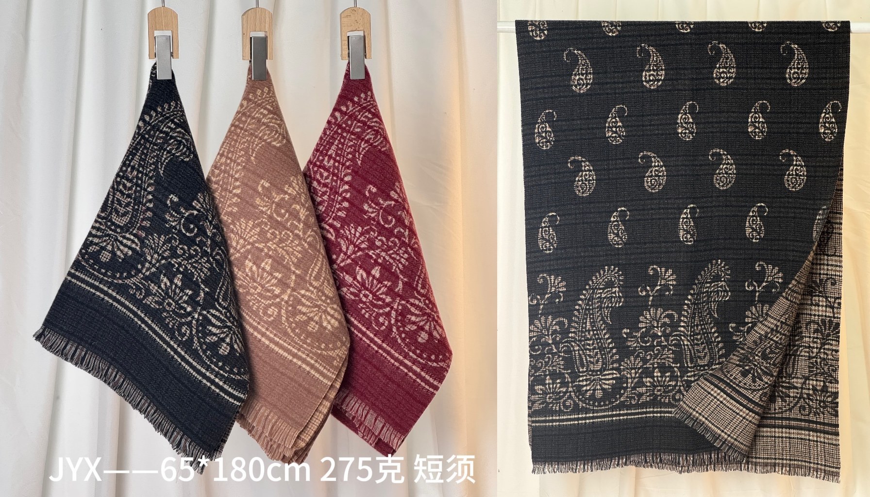 New order style cross-border wholesale scarves, e-commerce live streaming, double-sided checkered supplier supply