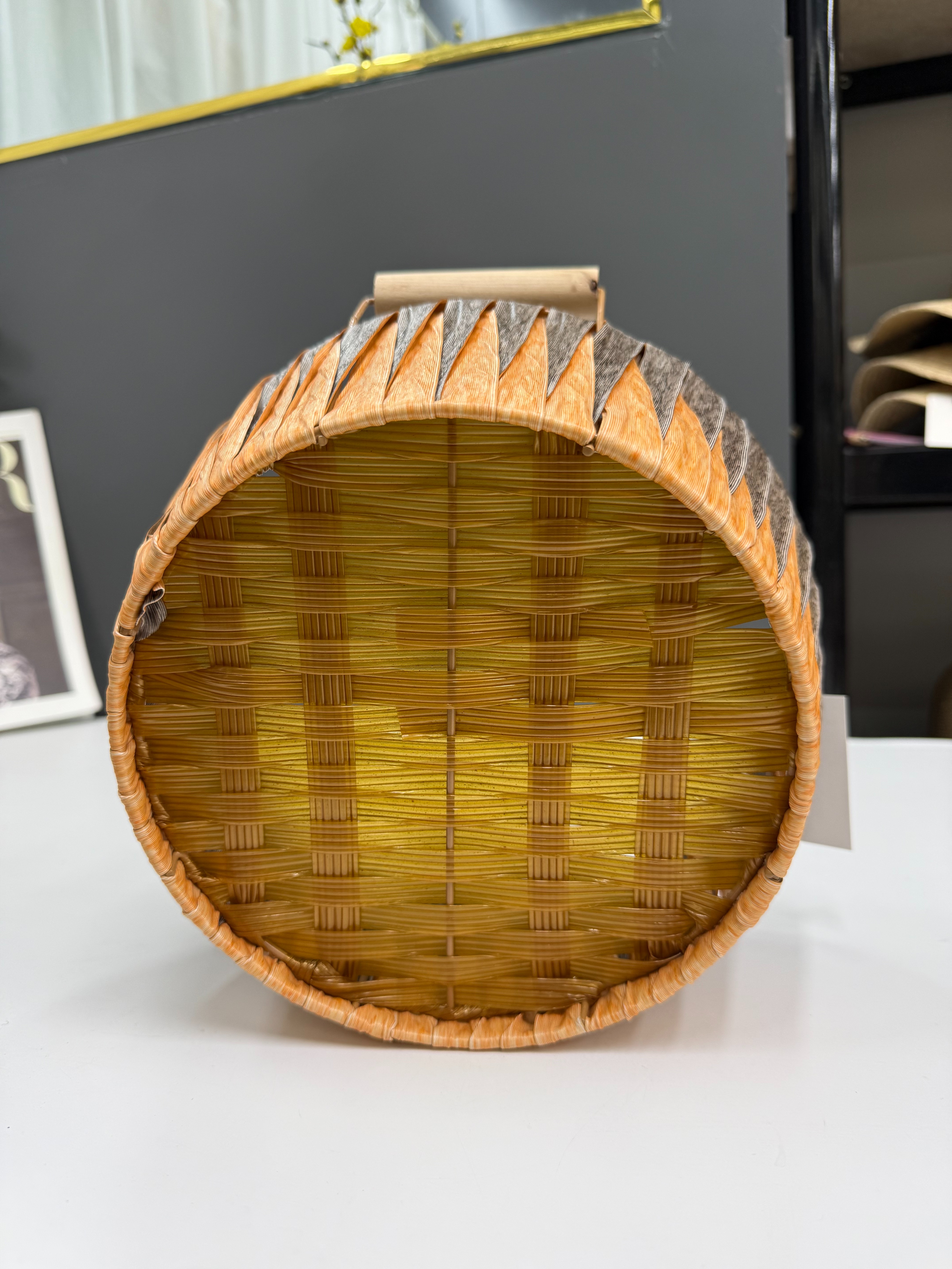 收纳篮/收纳/脏衣篓/收纳盒/塑料篮子PP料编织带产品图