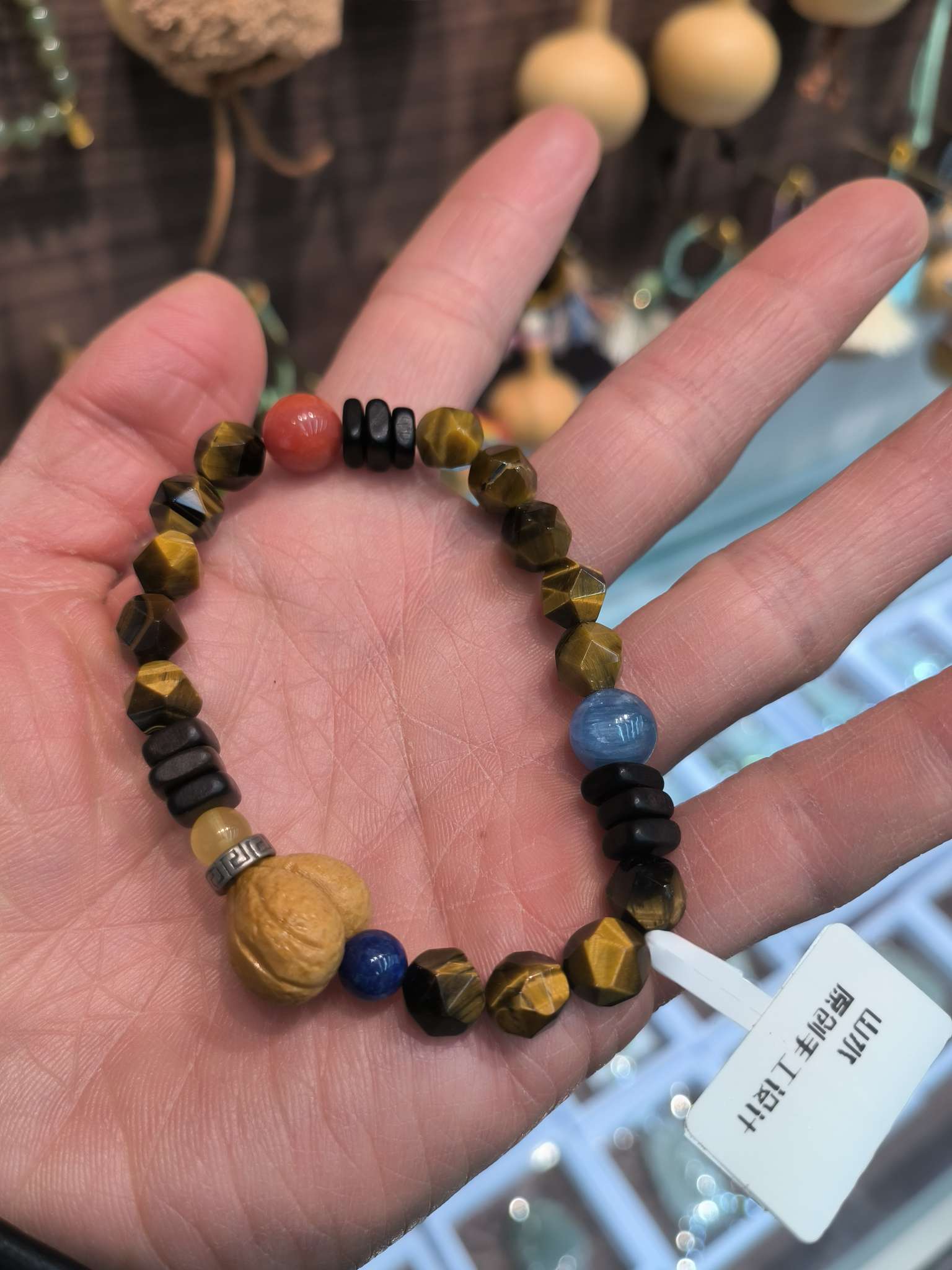 菱形虎眼石手串女款时尚简约手链饰品