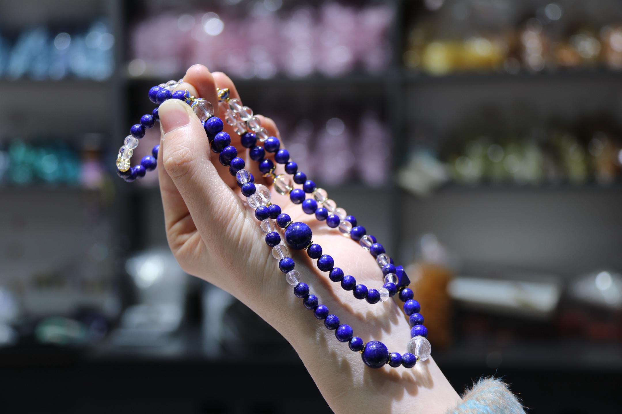 【雅锦佩珠宝】5.8mm青金石聚财气 多宝元素满满 