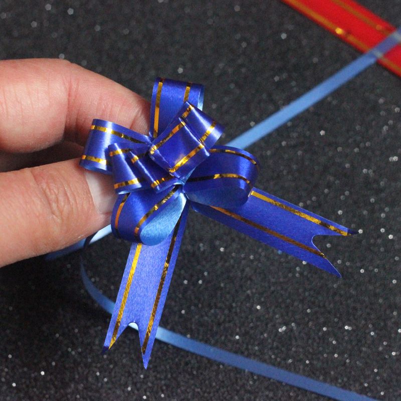 Mini hand-pulled flower, small bow, wedding gift packaging box, sugar box decoration, hand-pulled flower, festival gift ribbon Specification image