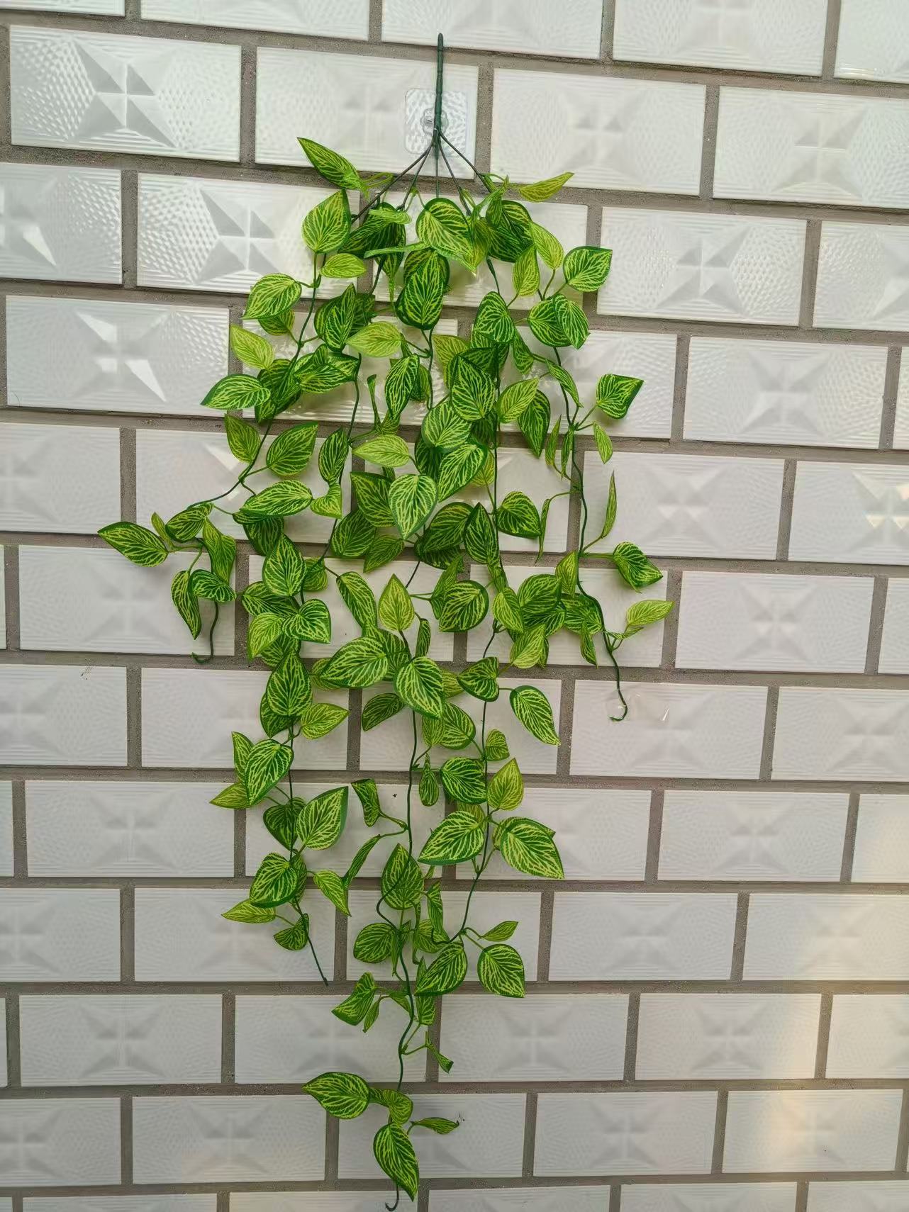 仿真藤条绿色藤蔓植物人工绿植装饰串花藤吊仿真花阿马尔菲柠檬雪人花环圈壁挂绿植串花藤吊仿真花户外装饰