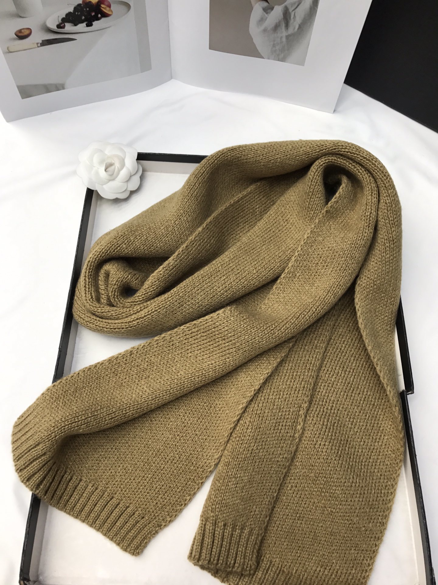 New cross-border wholesale scarf e-commerce live streaming supply chain 30 wool knitted plain color supply