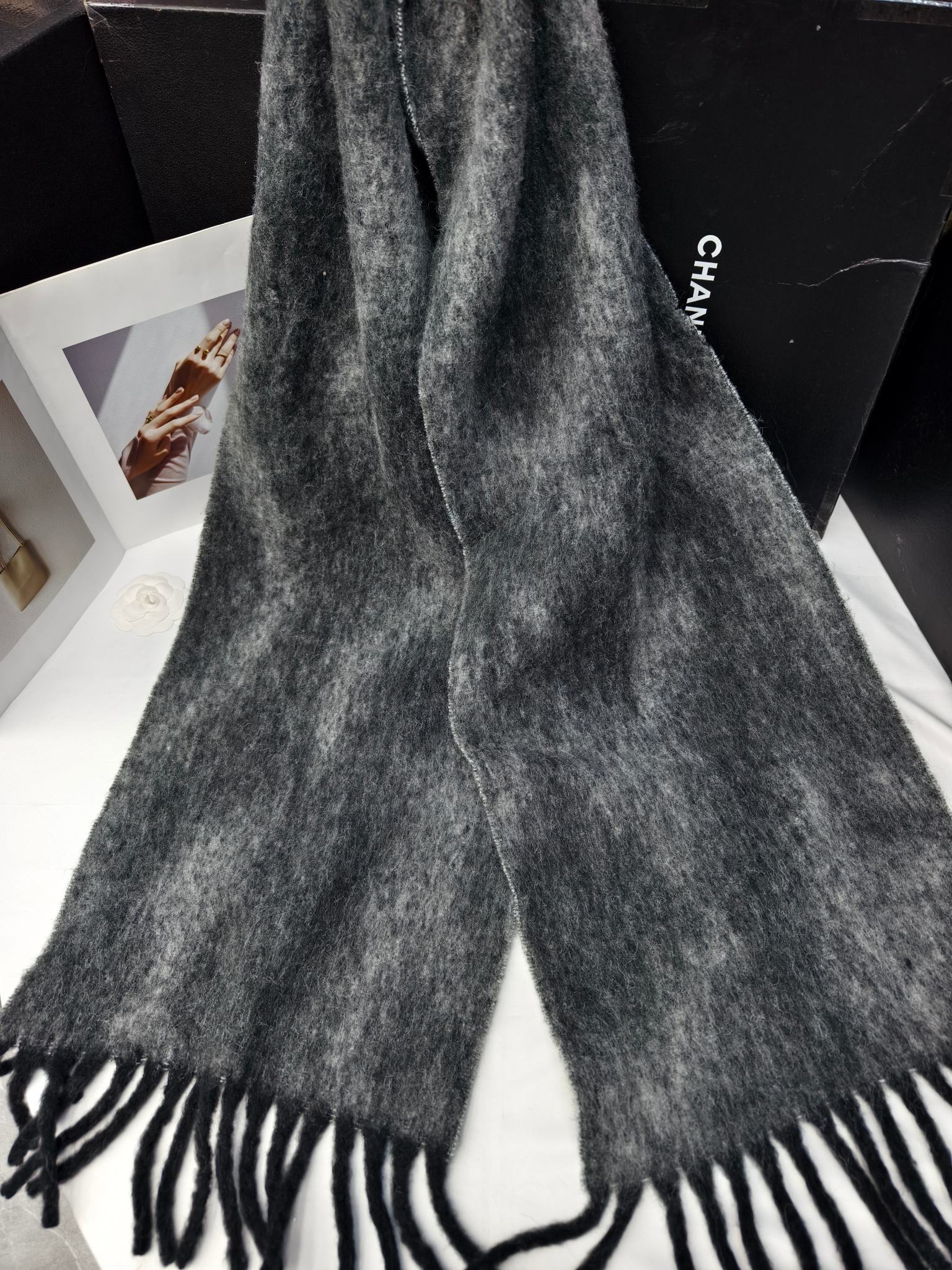 New export scarf wholesale e-commerce live streaming supply chain order style alpaca wool geometric jacquard