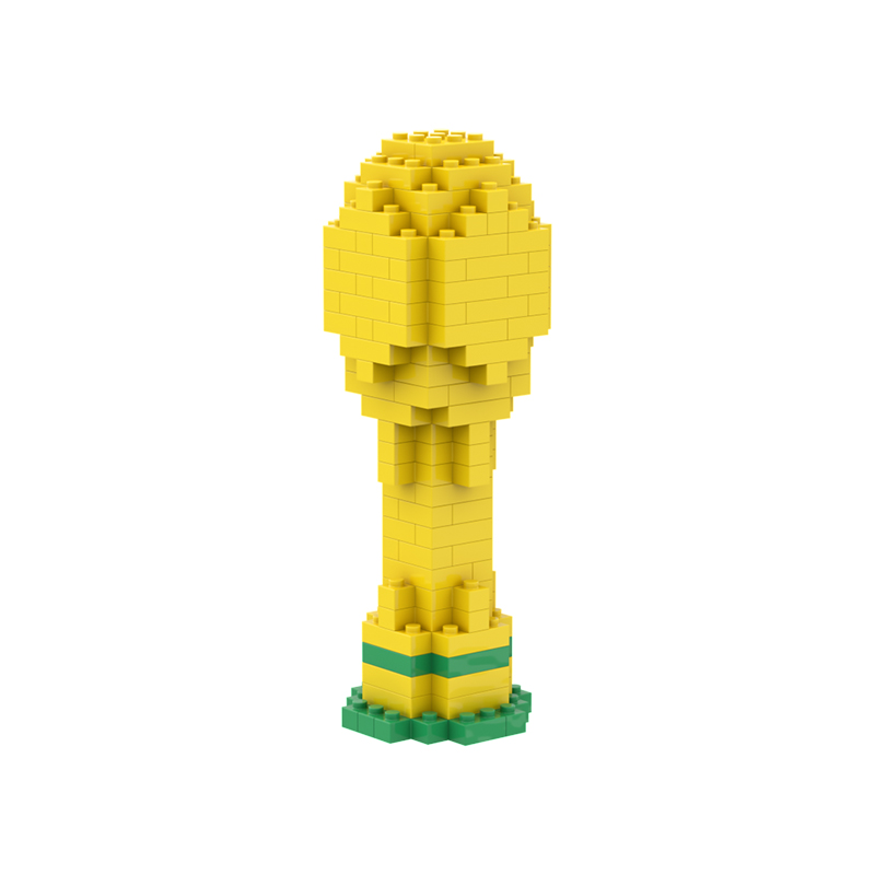 新款益智微钻足球积木系列塑料玩具男孩女孩玩具一箱400盒随机混款白底实物图