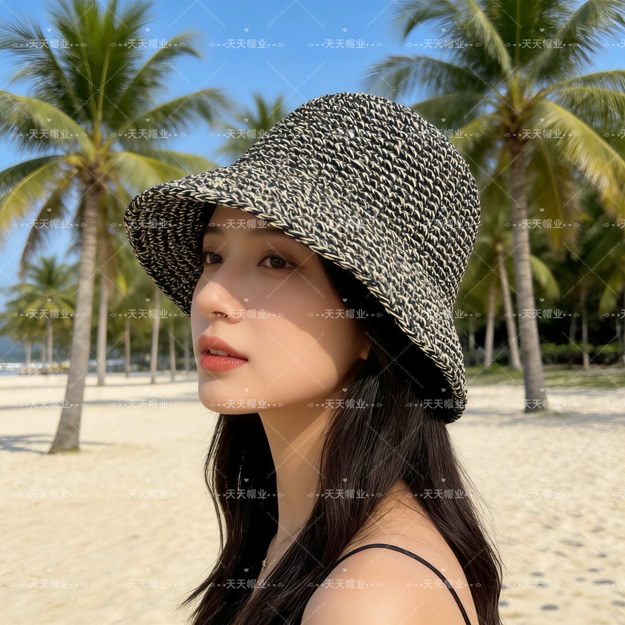 帽子/棒球帽/草帽/遮阳帽/防晒帽白底实物图