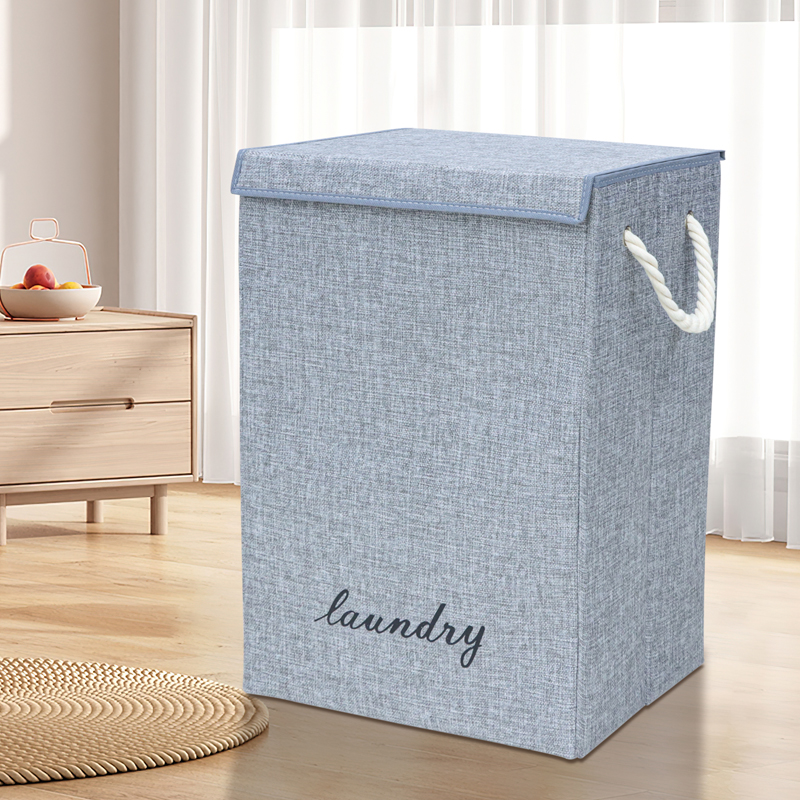 收纳箱/百纳箱棉麻/带轮整理箱/收纳/露营收纳箱细节图