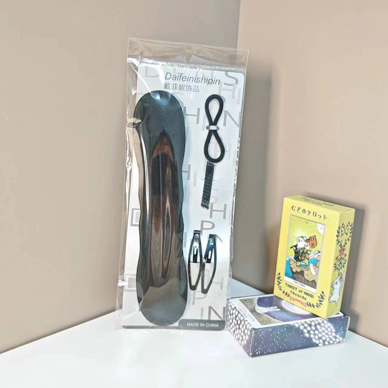 简约盘发器大海绵拉发针一字夹头绳套装